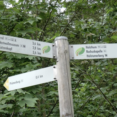 Beschilderung im Naturwanderpark delux, © Naturpark Südeifel