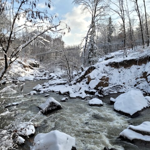 Hängebrücke über die Irreler Wasserfälle, © Felsenland Südeifel Tourismus GmbH